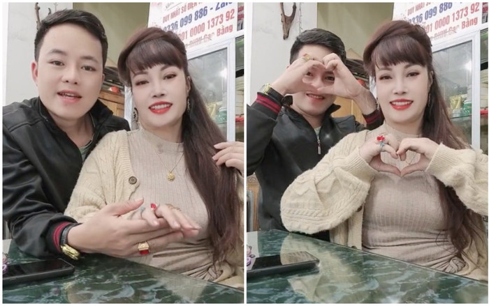 Dân mạng ngỡ ngàng trước nhan sắc trẻ hóa của 'cô dâu 62', trong clip chúc mừng 20/10 cùng chồng trẻ Ảnh 2