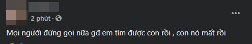 Dòng trạng thái của mẹ cháu bé L.G.H