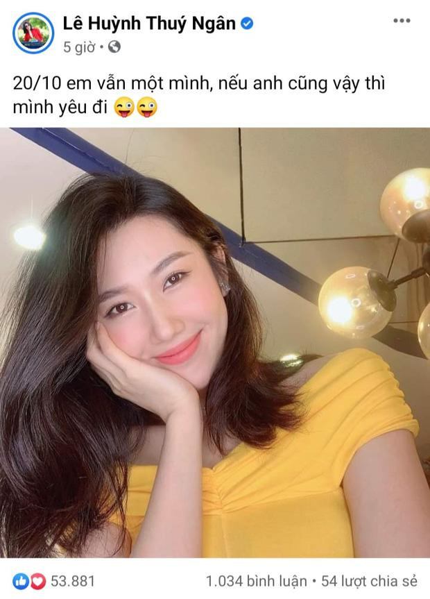 Thuý Ngân khoe nhan sắc ngọt ngào cùng đoạn thính mùi mẫn trong ngày 20/10