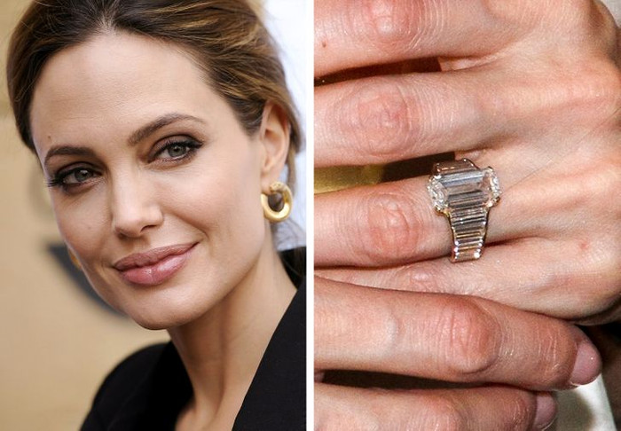 Ngày ấy Brad Pitt tặng cho Angelina Jolie nhẫn 250.000 USD (5,7 tỷ VNĐ).