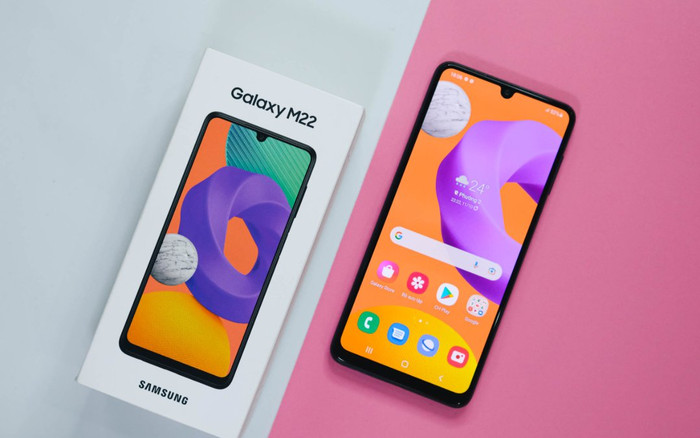 Trên tay Samsung Galaxy M22: Ngoại hình bắt mắt, camera đa dụng, màn hình 90Hz Ảnh 2