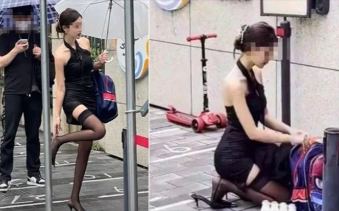 Ăn mặc 'gợi cảm' đi đón con ở trường mẫu giáo, bà mẹ trẻ đẹp gây nhiều tranh cãi Ảnh 2