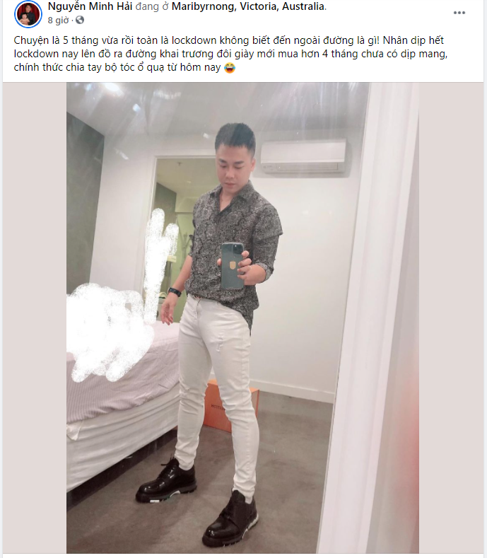 Bài đăng của ông xã Hòa Minzy