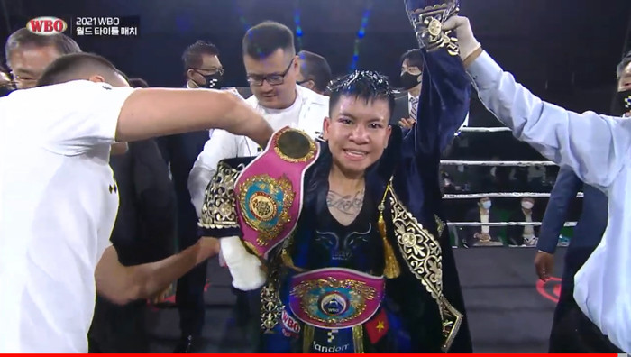 Võ sĩ Thu Nhi đã làm nên lịch sử cho boxing Việt Nam khi giành đai WBO thế giới hạng nhẹ.