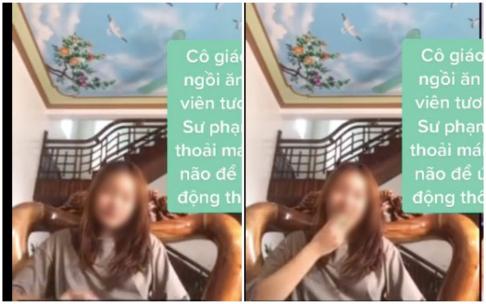 'Cô giáo tương lai' ngồi học online mà miệng ăn tóp tép, thái độ càng khiến nhiều người bàn tán Ảnh 2