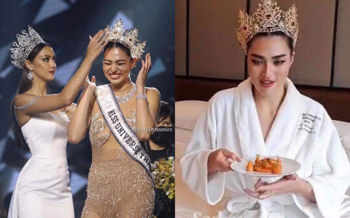 Miss Universe Thái Lan 2021 ăn uống thả phanh sau chung kết bất chấp xì xào về vóc dáng Ảnh 2