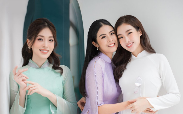 Các nàng hậu Ngọc Hân, Đỗ Mỹ Linh, Phương Nga gây thương nhớ với tà áo dài thướt tha Ảnh 2