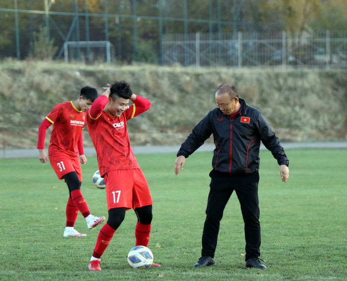 Văn Tới (số 17) sẽ là đội trưởng U23 Việt Nam tại vòng loại U23 châu Á 2022.