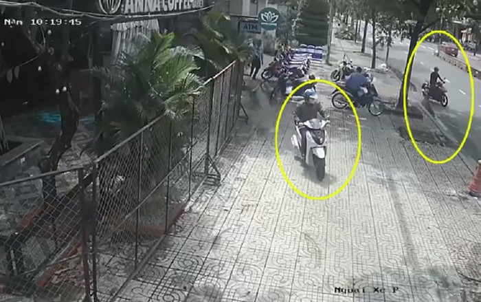 Lại thêm vụ nhóm đối tượng dàn cảnh lừa bảo vệ, trộm xe máy SH Ảnh 2