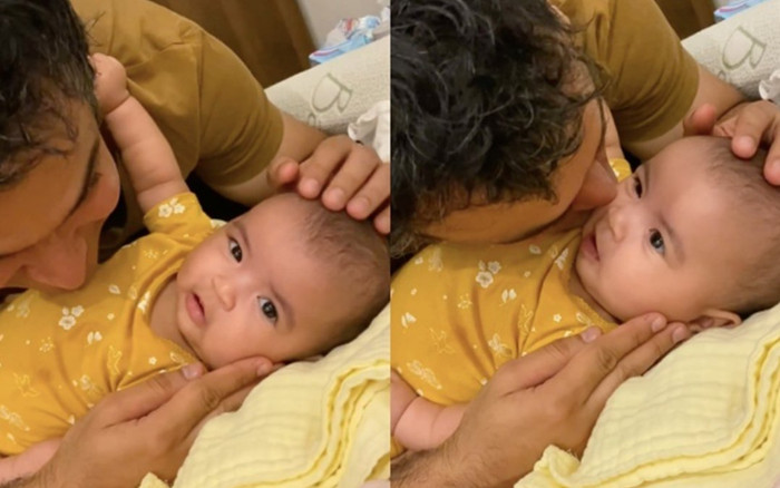 Ông xã Võ Hạ Trâm gia nhập 'hội nghiện con' chỉ qua một khoảnh khắc Ảnh 2