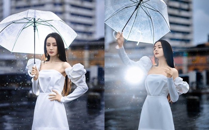 Địch Lệ Nhiệt Ba mặc váy dìm dáng lộ hết cả khuyết điểm cơ thể Ảnh 2