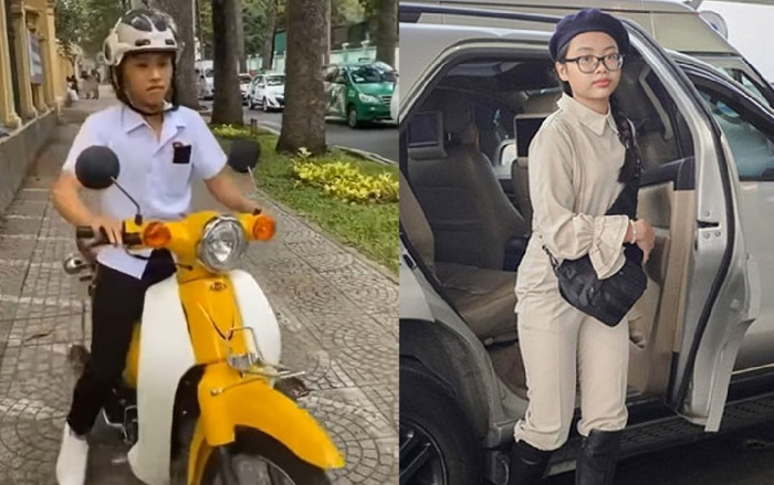 Clip: Hồ Văn Cường tự lái xe đi học, netizen tranh cãi khi so sánh 'một trời một vực' với Phương Mỹ Chi Ảnh 2
