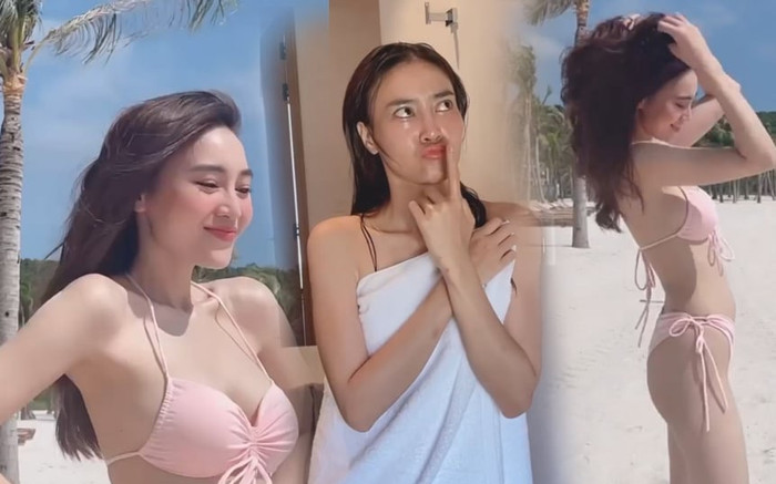 Ninh Dương Lan Ngọc tung clip 'biến hình', diện swimsuit nóng bỏng bất chấp cam thường Ảnh 2
