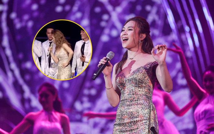Ca khúc tự chắp bút nhưng Mỹ Tâm vẫn 'quên lời' như thường, phải 'cậy' dancer nhắc bài ngay trên sân khấu Ảnh 2