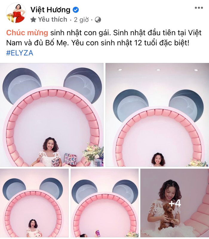 Chia sẻ của Việt Hương.