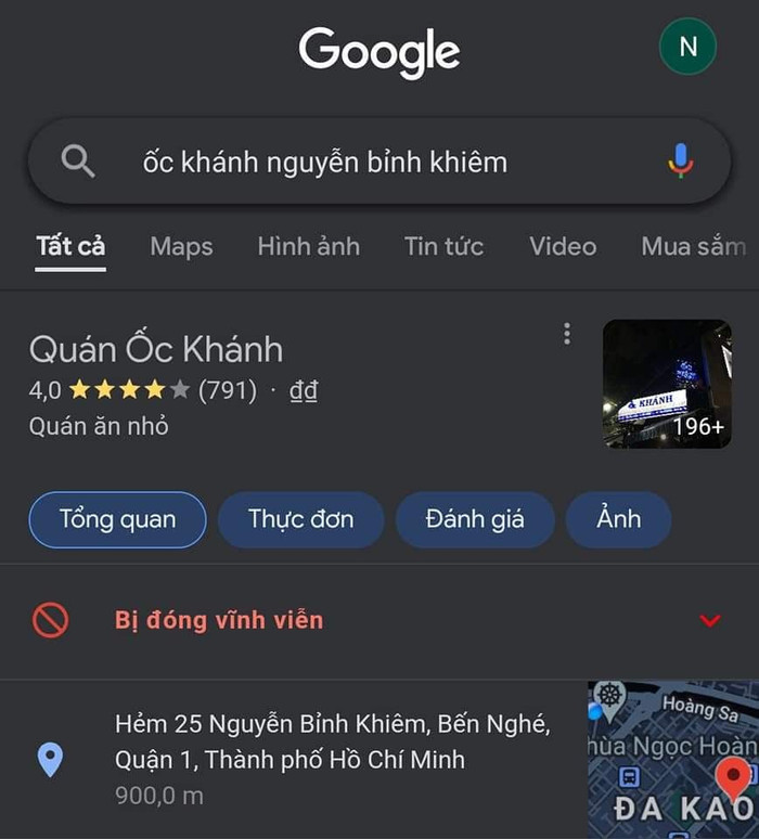 Quán ốc của Lê Khánh gặp phải sai sót