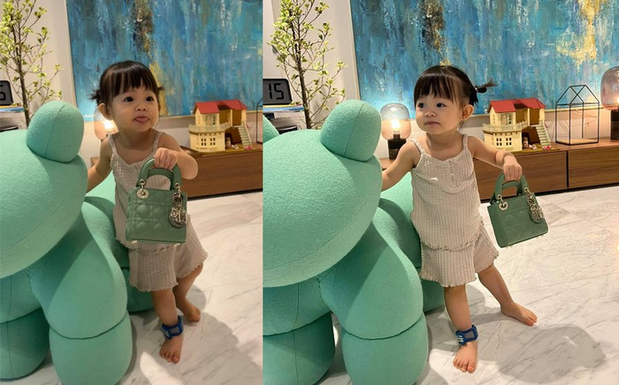Suchin xuất hiện cùng chiếc túi hiệu nhưng chiếc vòng chân của con gái Cường Đô La mới 'chiếm spotlight' Ảnh 2