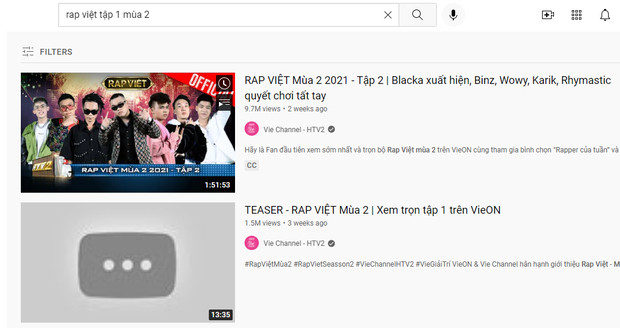 Tập 1 của Rap Việt mùa 2 đã biến mất khỏi YouTube khiến nhiều người không khỏi hoang mang.