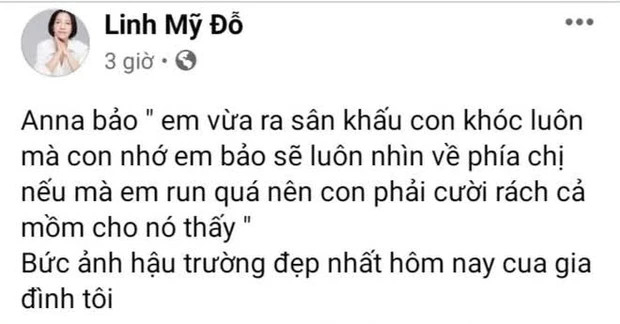 Diva Mỹ Linh tiếp tục đăng bài tự hào về con gái, hé lộ bức ảnh hậu trường Mỹ Anh và nhân vật đặc biệt Ảnh 2