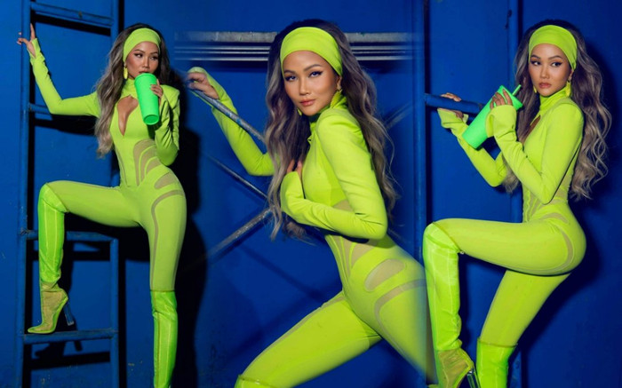 H'Hen Niê hóa siêu nhân xanh chuối quyến rũ nhưng ý tưởng bộ đồ làm fan muốn 'xỉu ngang' Ảnh 2