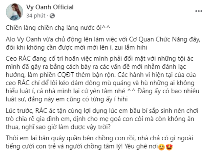 Vy Oanh vừa làm việc với cơ quan chức năng, tiết lộ nữ CEO sắp 'gánh chịu hậu quả gây ra' Ảnh 2