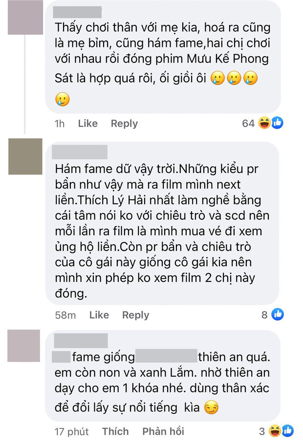 Thiên An ngồi không cũng bị một số netizen 'réo gọi'