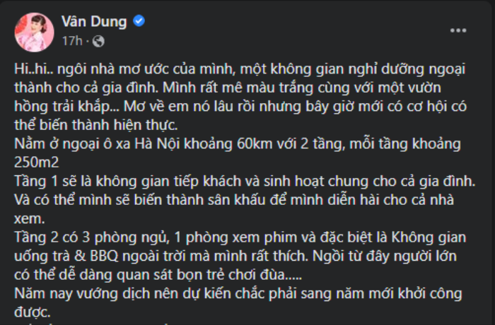 'Khoe' nhà mới ở ngoại ô Hà Nội, nghệ sĩ hài Vân Dung khiến dân tình choáng ngợp vì quá xa hoa, lộng lẫy Ảnh 2