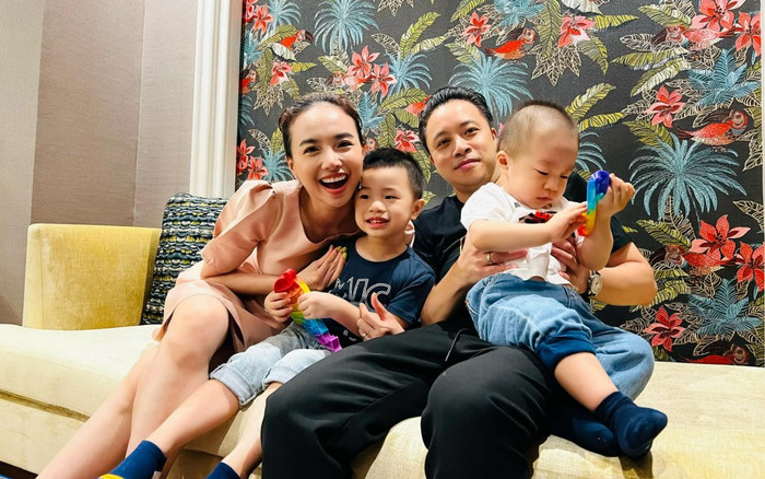 Vợ chồng Victor Vũ - Đinh Ngọc Diệp tổ chức sinh nhật ấm cúng cho con trai Ảnh 2