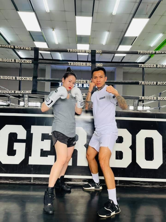 Diễn viên Nhật Kim Anh tìm đến bộ môn boxing trong thời gian gần đây.