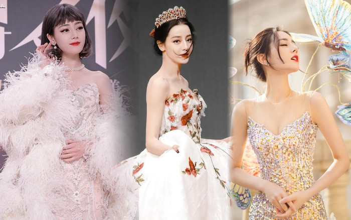 Tuyển tập những bộ váy để đời của Địch Lệ Nhiệt Ba: Lần hóa công chúa đội vương miện mãi đỉnh Ảnh 2