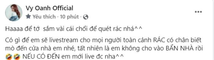 Vy Oanh gắt gỏng sau khi CEO Đại Nam công bố lịch trình đến thăm nhà: 'Tôi sẽ sắm vài cây chổi quét rác' Ảnh 2