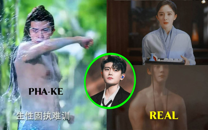 Cùng là thề vương nhưng Nhậm Gia Luân 'muối mặt' vì sài hàng 'pha-ke', Trần Vỹ Đình khoe 6 múi nóng bỏng Ảnh 2