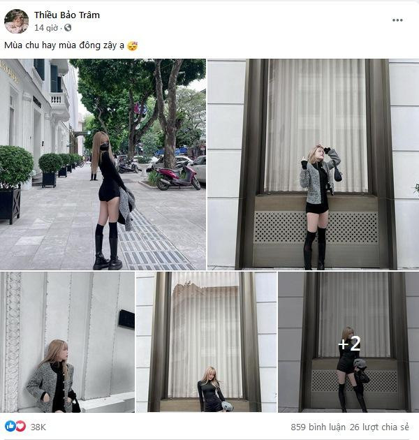 Bài đăng của Thiều Bảo Trâm gần đây nhanh chóng nhận về hơn 38 nghìn lượt yêu thích chỉ trong vài giờ đồng hồ. 