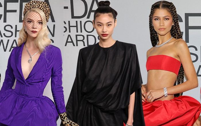 Thảm đỏ CFDA 2021: Jung Hoyeon thanh lịch cổ điển, Zendaya chiếm trọn spotlight Ảnh 2