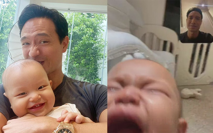 Hồ Ngọc Hà đăng ảnh Leon và ba Kim Lý cùng giàn giụa nước mắt, netizen cảm động khi biết lí do Ảnh 2