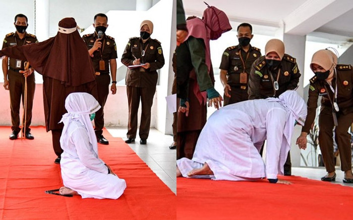 Cô gái bị phạt đánh 17 roi ngã gục trong đau đớn vì tội quan hệ ngoài hôn nhân Ảnh 2