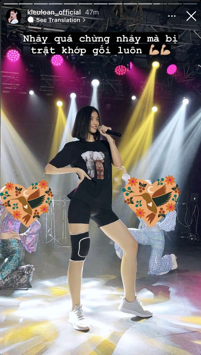 Cô nàng chia sẻ khoảnh khắc bị chấn thương trong lúc luyện tập