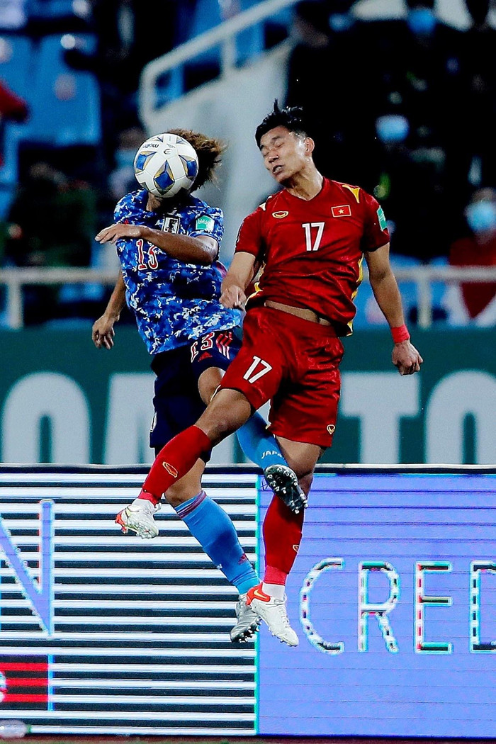 Tuyển Việt Nam đã nỗ lực hết mình nhưng không thể thoát thua trước Nhật Bản. Ảnh: VFF