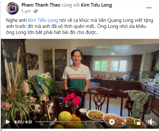 Kim Tiểu Long bất ngờ chia sẻ chuyện cố ca sĩ Vân Quang Long 'trở về' nhắc anh làm một việc còn dang dở Ảnh 3