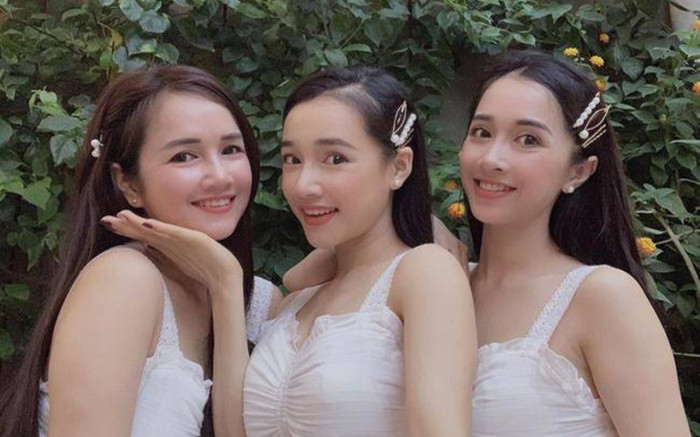 Lên đồ giống nhau như nhiều giọt nước, chị em Nhã Phương thường xuyên 'gây lú' khán giả Ảnh 2