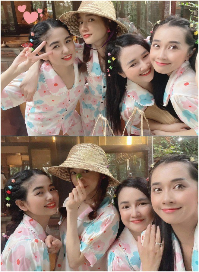 Đi du lịch cùng nhau thì chọn những bộ cánh đồ ngủ, piyama với hoạ tiết màu sắc, đáng yêu. 