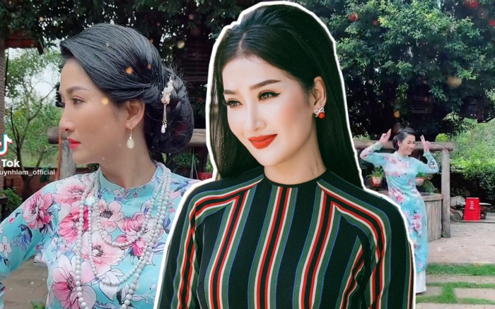 Diễn viên Quỳnh Lam hóa thân 'bà hội đồng' nhưng vẫn bắt trend nhảy Tik Tok cực mượt Ảnh 2
