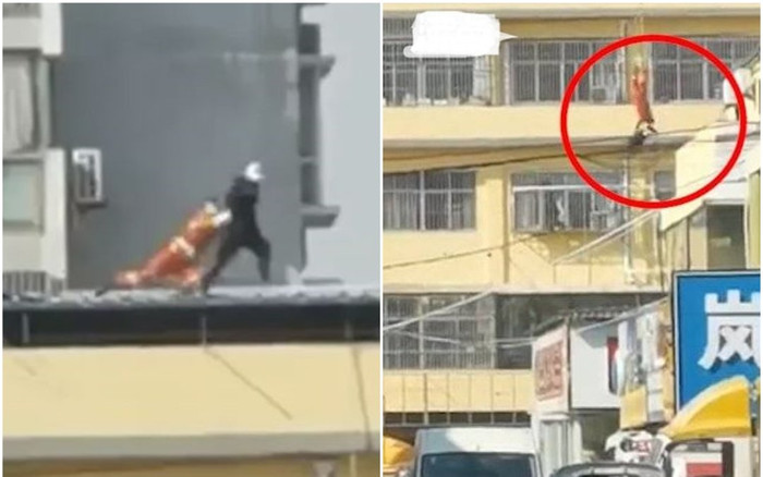 Ám ảnh khoảnh khắc lính cứu hỏa bay người cứu cô gái định tự tử Ảnh 2