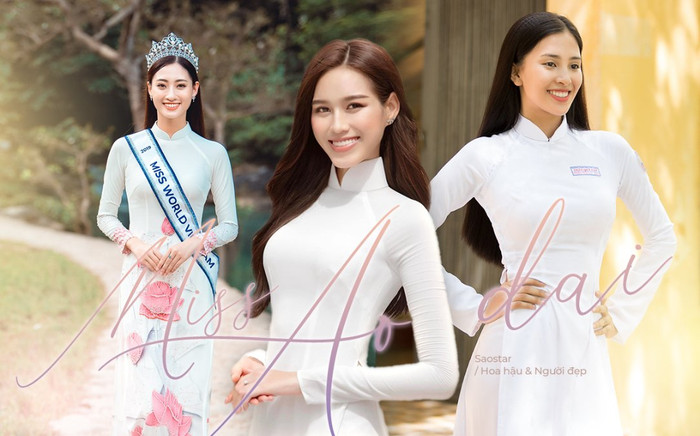 Đỗ Thị Hà - Lương Thùy Linh - Tiểu Vy ghi điểm với tà áo dài trắng khi chào sân Miss World Ảnh 2