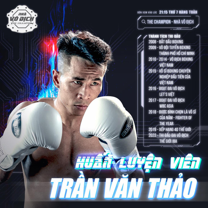 Niềm tự hào của boxing Việt Nam Trần Văn Thảo tham gia The Champion, lần đầu thử sức ở vai trò mới Ảnh 2