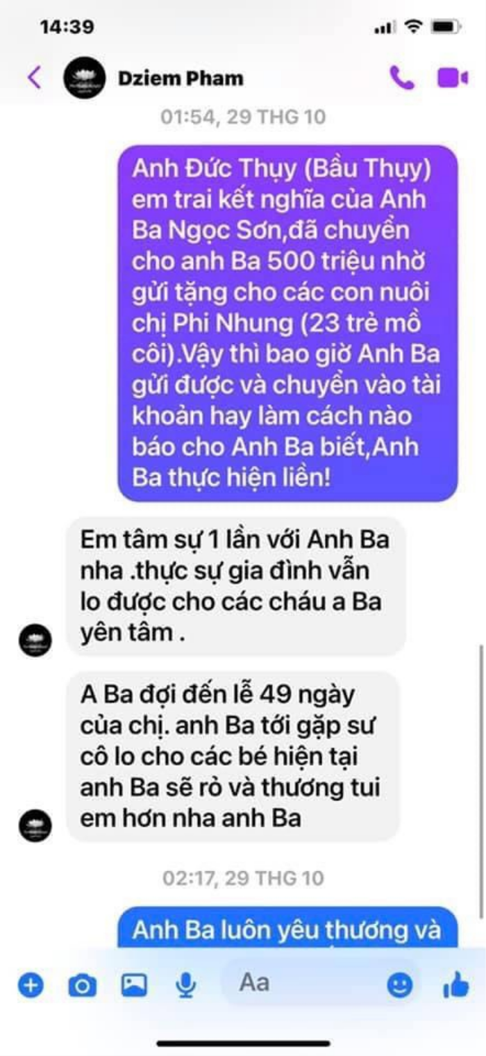 Quản lý Phi Nhung phản hồi về số tiền 500 triệu bầu Thụy trao tặng Ảnh 2