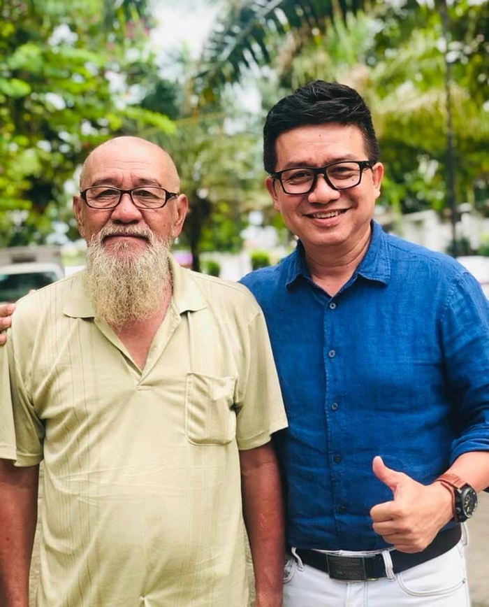 Cố nghệ sĩ Văn Ngà và nghệ sĩ Đạt Phi.