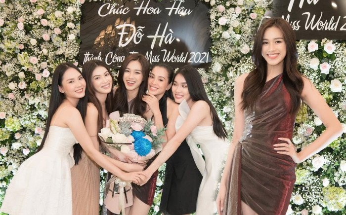 Chị em hoa hậu tiệc tùng chia tay Đỗ Thị Hà trước khi lên đường: Chúc cô út tỏa sáng tại Miss World Ảnh 2