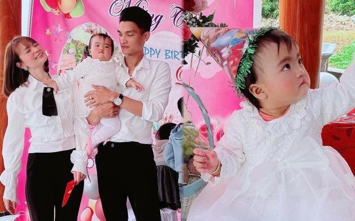 Mạc Văn Khoa tổ chức thôi nôi sớm cho con gái, bật cười trước biểu cảm 'phát quạu' của nhóc tỳ Ảnh 2