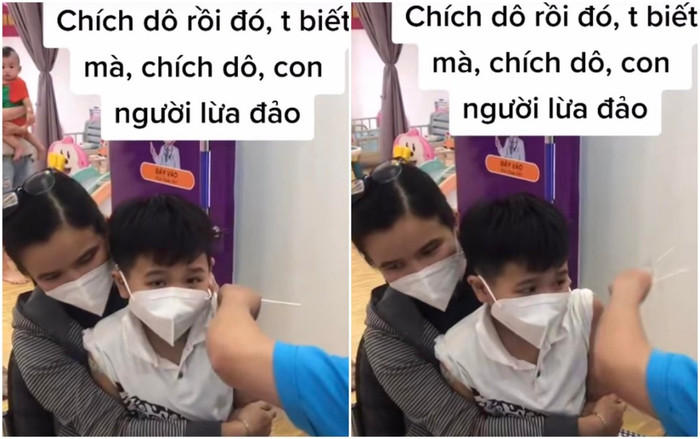 Clip: Bé trai xưng 'tao' với nhân viên y tế ở điểm tiêm, người mẹ ngồi cạnh cười cợt gây tranh cãi Ảnh 2